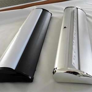 展示会用プロモーションワイドバーデラックス自立式スクロールロールアップバナースタンド - Product Image 6