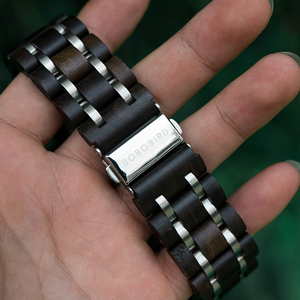 Montre-bracelet de luxe pour homme, mouvement à quartz de haute qualité, montre en bois, boîte en bois, livraison rapide, style professionnel, fabriqué en Chine - Product Image 6
