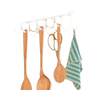 Offres Spéciales multifonctionnel 12 crochets crochet populaire étanche cuisine métal sous étagères <span class=keywords><strong>blanc</strong></span> noir crochet - Product Image 4