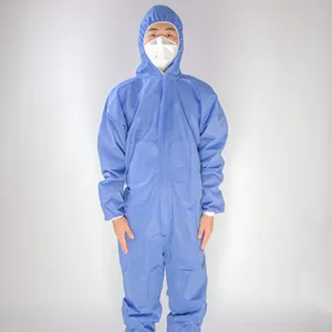 Guardwear Oem Medical Coverall Protective Safty Overall Blue Rebecca Lab Coat Hasmat Suit Chemical Protective Isolation Gown