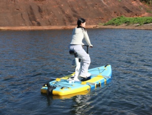 Vélo aquatique personnalisé <span class=keywords><strong>pour</strong></span> la mer et le lac, pédalo, bateau à pédales, bateau électrique commercial et vélo, vélo aquatique gonflable en PVC - Product Image 3