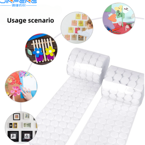 Alta Qualidade 20mm Diâmetro Nylon Adhesive Coin Fastener Tapes Auto-adesivo Gancho e <span class=keywords><strong>Loop</strong></span> Velcro Dots - Product Image 4