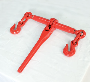 Tendeur de chaîne à <span class=keywords><strong>cliquet</strong></span> avec double crochet, attache-charge robuste pour camion, <span class=keywords><strong>sangle</strong></span> de serrage à <span class=keywords><strong>cliquet</strong></span> pour la sécurisation des charges - Product Image 4
