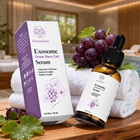 Sérum facial réparateur, éclaircissant, lissant les rides, anti-âge, raffermissant, à base d'exosomes de cellules souches de raisin fermentées et de peptides