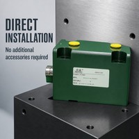 Cylindre hydraulique compact à capteur magnétique, à profil bas, à double action, pour la détection de position sur les lignes d'assemblage