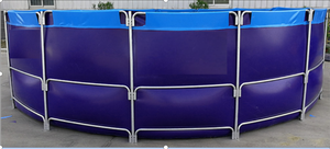 Yinjiang personalizado al aire libre 100% tela de poliéster impermeable cubierta de lona de PVC diseño de patrón para piscinas de tanque Ing