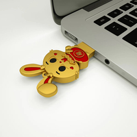 Memoria USB 3.0 con Diseño de Conejo, Pendrive con Logotipo Personalizado, 16GB 32GB 64GB, Regalo para Fotografía y Bodas