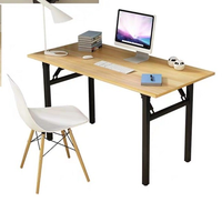 Mobilier de bureau pliable contemporain en bois PC pliable pour utilisation en atelier
