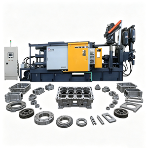 Máquina de Fundición de Aleación de Aluminio de Alta Presión Industrial 630T con Control Automático PLC para Fabricación en Masa de Carcasas de Motocicletas Eléctricas - Product Image 1
