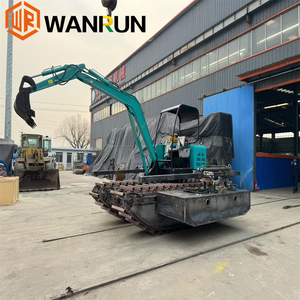 Máy nạo vét đổ bộ nổi Máy đào mini với phao được sử dụng trong vùng nước nông và Đầm Lầy - Product Image 3