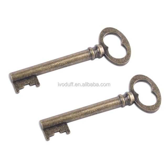 Factory Antique Key Charms Pendants Decorative Vintage Metal Skeleton Key