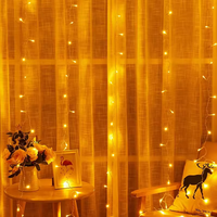 Nouvelle Décoration de Noël, Guirlande Lumineuse LED Rideau Fée pour Fêtes, Nouvel An, Mariage, 220V