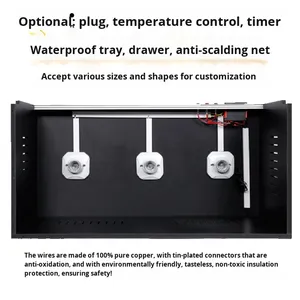 Terrario Rectangular de PVC para Tortugas, con Temperatura Constante, Aislamiento Panorámico y Características de Escalada, para Cría de Reptiles - Product Image 3