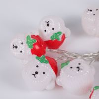 Mini guirlande lumineuse intérieure de 1.5m avec LED aux fruits, fraises et raisins pour l'éclairage des fêtes de Noël