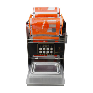 Facile à utiliser boîte fraîche <span class=keywords><strong>de</strong></span> verrouillage <span class=keywords><strong>de</strong></span> nourriture boîte <span class=keywords><strong>de</strong></span> restauration rapide rouleau <span class=keywords><strong>de</strong></span> plateau en plastique électrique Machine <span class=keywords><strong>de</strong></span> cachetage <span class=keywords><strong>de</strong></span> Film plastique - Product Image 1