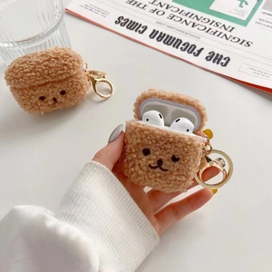 Cadeaux de Noël d'hiver Fille Chiot Forme Peluche Marron Teddy Dog Earphone Case Accessoires Pour Apple Airpods 1 2 3 <span class=keywords><strong>Pro</strong></span> Cover - Product Image 6