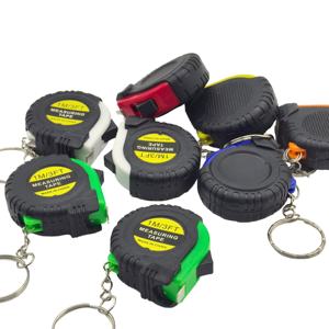 Mini cinta métrica retráctil <span class=keywords><strong>de</strong></span> 3 pies con llavero, tamaño <span class=keywords><strong>de</strong></span> bolsillo, 1 M, barra <span class=keywords><strong>de</strong></span> medición para niños, acero ABS pulgadas, centímetros, Sistema Métrico - Product Image 1
