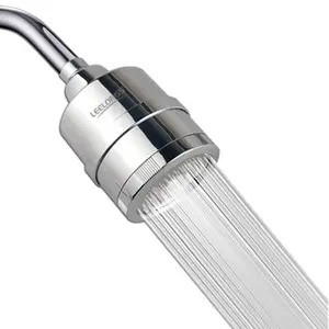 Leelogs ABS 15 étapes filtre de douche hôtel pression purificateur d'eau filtre à eau de douche pour pommeau de douche à eau dure