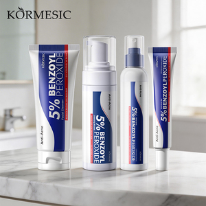 KORMESIC Private Label OEM 5% Benzoyl Peroxide Acne Removing Face Body Skin Care Set Rejuvenating Gel Korean Skin Care Products - Product Image 1