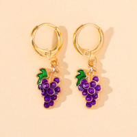 SC vente en gros à la mode ananas pastèque banane boucles d'oreilles cerise fraise boucles d'oreilles fruits d'été boucles d'oreilles à clipser pour les filles