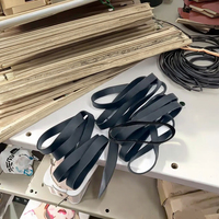 Venta directa de fábrica OEM, banda de goma negra sin látex, banda elástica de goma alta para uso doméstico, caucho natural TPU