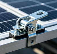 Pince anti-rouille réglable pour panneau solaire photovoltaïque, fixation pour support de panneau solaire sur toit ou au sol, accessoire d'installation