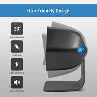 NETUM Scanner de codes-barres de bureau D-8600 1MP HD Auto-Scan 1D/2D Scanner omnidirectionnel pour supermarché restaurant au détail