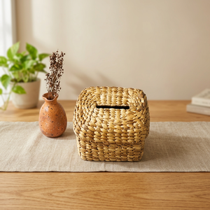 LILANA Modern Luxury Handmade Solid Wood Rectangular <b>Foldable</b> Tissue Box Cover Holder for Home Hotel <b>Office</b> - Product Image 1