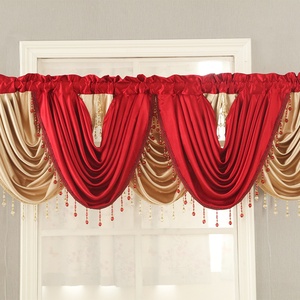 Rideaux en satin froissé de style européen moderne pour salon, ensemble de rideaux de fenêtre de luxe, vente en gros en Chine - Product Image 2