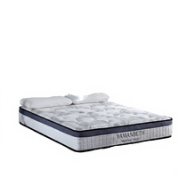 Matelas boxspring en promotion hôtel moderne ressorts ensachés mousse mémoire hypoallergénique bon sommeil usage domestique