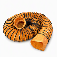 Tissu de tuyau de ventilation en PVC enduit anti-UV, flexible, ignifuge et étanche pour l'extérieur