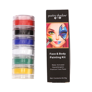 Ensemble de <span class=keywords><strong>peinture</strong></span> corporelle fille nue chaude couleurs UV fluorescentes mélangées <span class=keywords><strong>peinture</strong></span> à la <span class=keywords><strong>gouache</strong></span> à base d'eau pour papier d'art du <span class=keywords><strong>visage</strong></span> et du corps moyen - Product Image 3