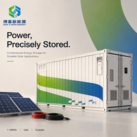Système de Stockage d'Énergie Hybride (BESS) Intelligent Conteneurisé 1-5 MWh LiFePO4 Lithium-Ion pour Énergie Solaire et Éolienne, avec Réduction des Picots de Consommation sur Réseau, Modèle à Refroidissement Liquide RS485