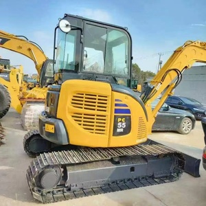 Mini-excavatrice sur chenilles Komatsu PC55 d'occasion en bon état, faible consommation de carburant, utilisation facile pour les petits chantiers - Product Image 5