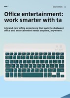 Clavier sans fil universel portable à trois systèmes pour Bluetooth, batterie ultra longue durée, nouvelle interface USB, clavier pour tablette