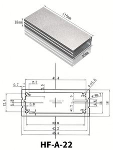Aluminum Project <b>Enclosure</b> Box Electronic Case Cnc Housing PCB Circuit Board Anodized Extruded Aluminum <b>Enclosure</b> Project Box - Product Image 3