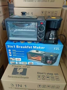 <span class=keywords><strong>Horno</strong></span> eléctrico <span class=keywords><strong>tostador</strong></span>, máquina para hacer desayuno con carcasa <span class=keywords><strong>de</strong></span> plástico, <span class=keywords><strong>horno</strong></span> <span class=keywords><strong>tostador</strong></span> con cafetera, freidora para el hogar - Product Image 6