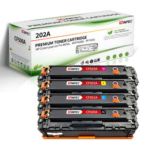 Cartucho de Tóner de Color Compatible 202A CF500A Bk/<span class=keywords><strong>CF501A</strong></span> C/CF502A Y/CF503A M para HP Color Laserjet PRO M254/Mfp M280/Mfp M281 - Product Image 1