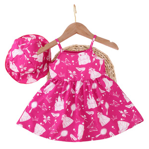 Großhandel Kleid Mode Kinder Mädchen Kleider für Kinder Mädchen 0-24 Monate Benutzer definierte <span class=keywords><strong>Baby</strong></span> Bambus Mädchen Kleid für Kinder <span class=keywords><strong>Baby</strong></span> Ärmel weniger - Product Image 3