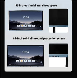 จอสัมผัสอัจฉริยะแบบออลอินวัน 4K LCD 60Hz หน้าจอแบน พร้อมไวท์บอร์ดดิจิทัลในตัว รับประกัน 5 ปี กรอบอะลูมิเนียม รองรับการเชื่อมต่อไร้สาย 1-10 ชิ้น - Product Image 2
