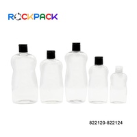 Bouteilles de crème cosmétique transparentes en plastique PP de 100 ml, 200 ml, 300 ml, 350 ml, 500 ml, avec bouchon à rabat pour shampoing liquide et lotion