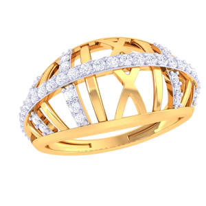 Bague pour femme Halo Edge personnalisée originale en or pur bagues de fiançailles de mariage 10k 14k 18k bande de diamant cultivé en laboratoire pour les femmes - Product Image 1