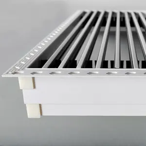 HVAC供給空調フレッシュエアグリル換気アルミニウム平面正方形天井ベントルーバー面ディフューザー