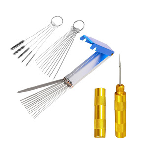 Airbrush Cleaning Brush Set Metal 4 Piece With Storage Case For Airbrush Maintenance And Nozzle Cleaning <b>Tools</b> - Product Image 5