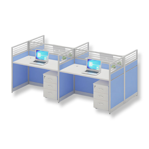 ชุดโต๊ะทำงานและเก้าอี้สำนักงานแบบแบ่งส่วน โต๊ะทำงานสำนักงานแบบกั้นเสียงอัตโนมัติทันสมัย ฉากกั้นโต๊ะทำงาน - Product Image 6