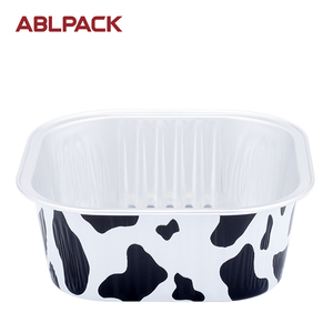 Đầy Màu sắc nhôm lá <span class=keywords><strong>container</strong></span> 300ml 11oz kích thước nhỏ takeout gói thực phẩm Lá khay dùng một lần ăn trưa hộp Bánh gói - Product Image 1