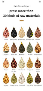 Nouveau PFSN ménage automatique Double tête soja cacahuète noisette noix Machine d'extraction d'huile 110/220V 6-12 kg/h - Product Image 3