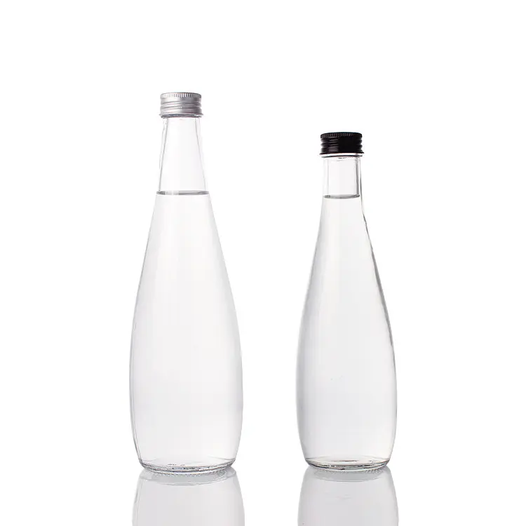 Customized Popular Juice Glass Packaging 500ml 330ml Empty Glass Mineral Water Bottles