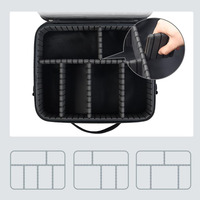 Sac de rangement technique double couche grand format, étui rigide pour appareils électroniques, pochette de voyage pour accessoires de chargeur et câbles