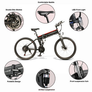 Vélo électrique pliable OEM <span class=keywords><strong>SAMEBIKE</strong></span> <span class=keywords><strong>LO26</strong></span> 48V <span class=keywords><strong>500W</strong></span> avec <span class=keywords><strong>batterie</strong></span> au lithium amovible - Product Image 3